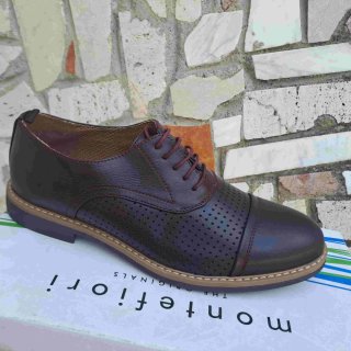 Scarpe eleganti uomo Montefiori bordeau 41