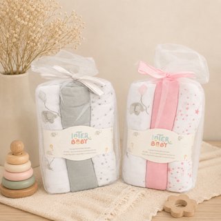 Pack de 3 Gasas InterBaby Algodón 3 uds.