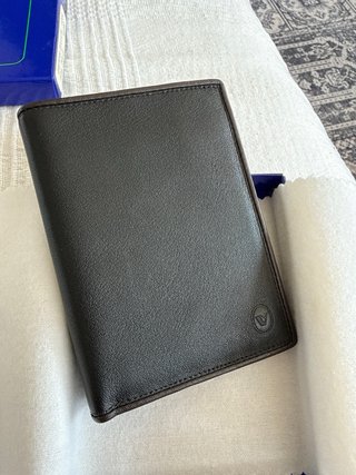 Cartera Billetero Piel Negra Gino Vittoria