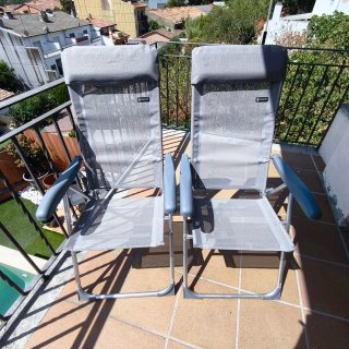 2 Sillas Plegables y reclinables Camping