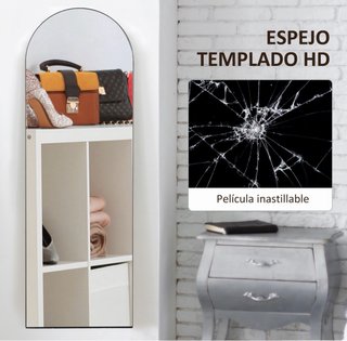 Espejo de pie moderno negro