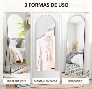 Espejo de pie moderno negro