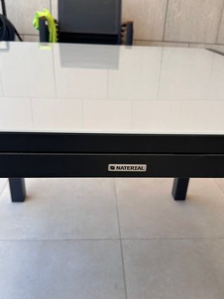 Mesa de jardín extensible