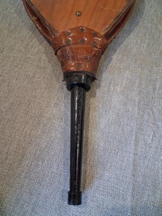 Fuelle de chimenea antiguo madera