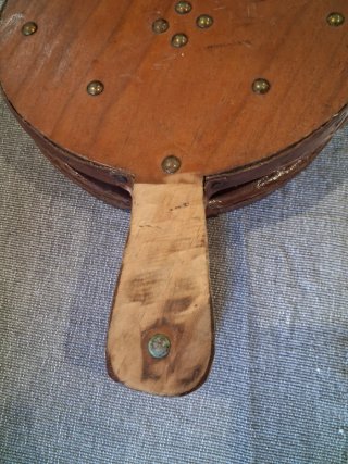 Fuelle de chimenea antiguo madera