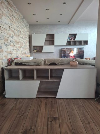 Mobile soggiorno colore quercia beige