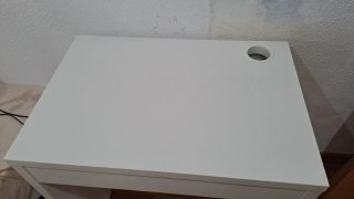 Escritorio blanco con cajón Ikea