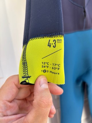 Traje surf integral Olaian 7-8 años 4/3