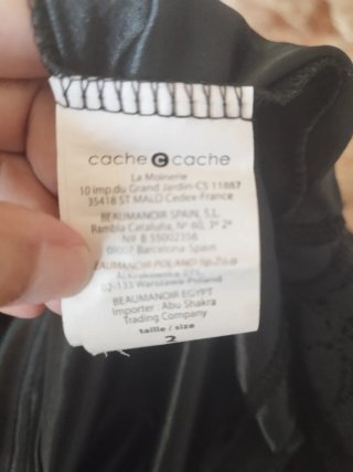 Blusa Cache Cache Negra Encaje