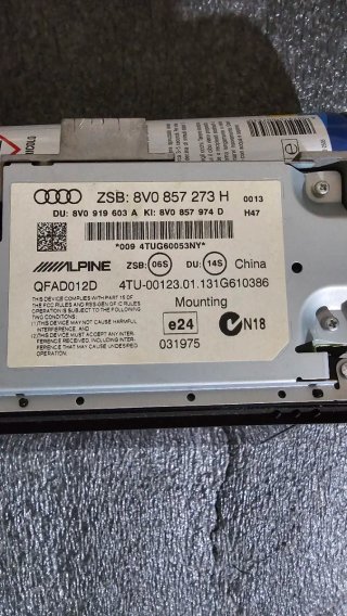 Monitor originale Audi A3 8V
