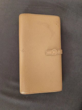Billetero Chanel Beige Vintage