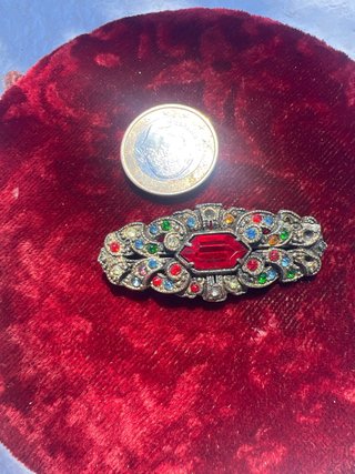 Broche Checo Vintage Estilo Art Deco
