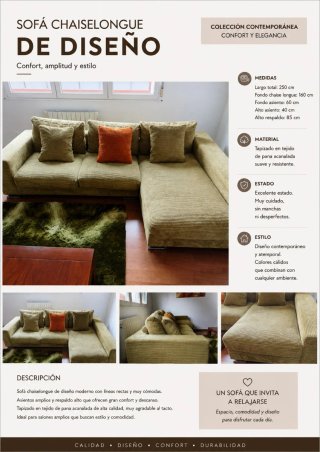 Sofá Chaise Longue