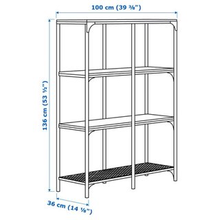 Estantería Ikea Fjällbo Hierro y Madera