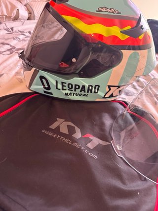 Casco KYT Star Lite Leopard Natural talla L