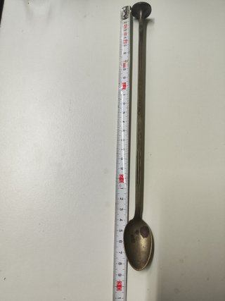 Cucchiaino lungo Cinzano da cocktail in ottone