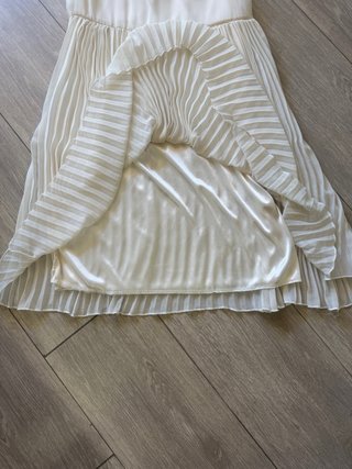 Vestido crema elegante corto talla S