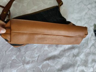 Borsa Fossil nera e marrone
