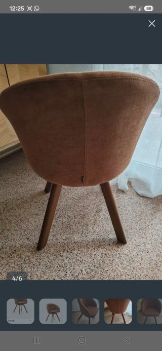Silla giratoria Kave Home marrón NUEVA