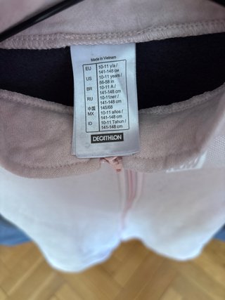 Chándal niña negro y rosa