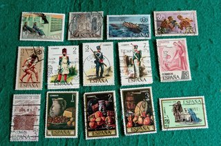 Sellos usados de España. VER FOTOS.
