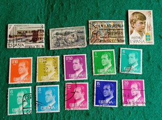 Sellos usados de España. VER FOTOS.