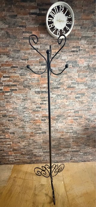 Perchero de forja negro