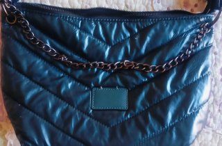 Bolso azul metalizado