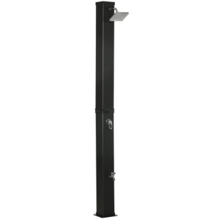 Ducha exterior negra metal