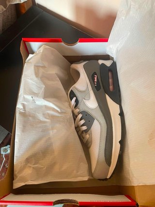 Nike Air Max 90 Hombre Gris Blanco