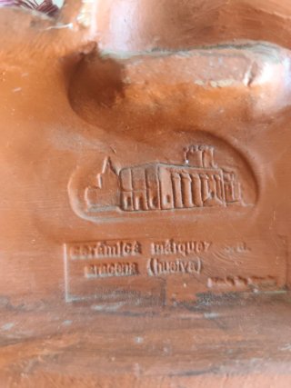 Figura cerámica picador a caballo
