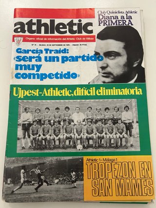 Colección revistas oficiales Athletic Club 1976
