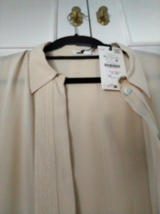 Vestido Zara Beige Talla XL