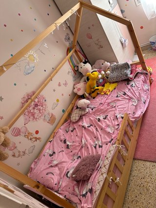 Cama infantil tipo casita