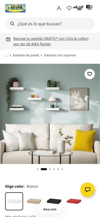 Set 4 Baldas Lack Ikea Blancas. Medidas 30x26x5
