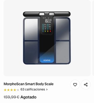 Báscula Inteligente Renpho Morphoscan(2 meses uso)