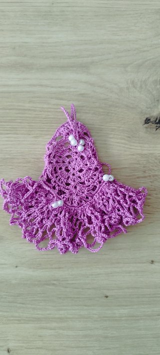 Vestido Crochet Barbie Morado