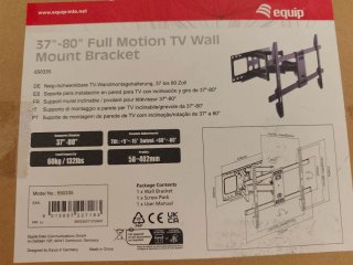 Soporte TV Equip 37-80 Doble Brazo Inclinable