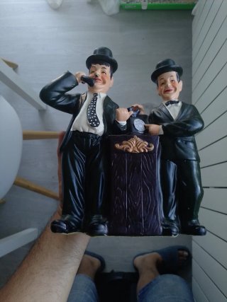 Figura Vintage Laurel y Hardy