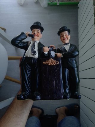 Figura Vintage Laurel y Hardy