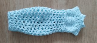 Vestido crochet azul Barbie