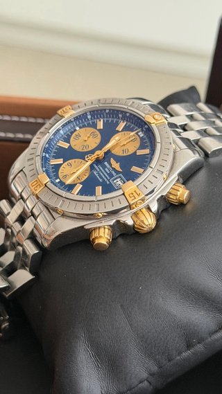 Reloj Breitling Chronomat Evolution Azul/Oro