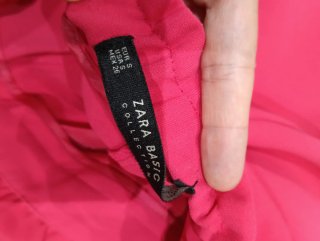 Pantalón Zara Rosa Talle Alto