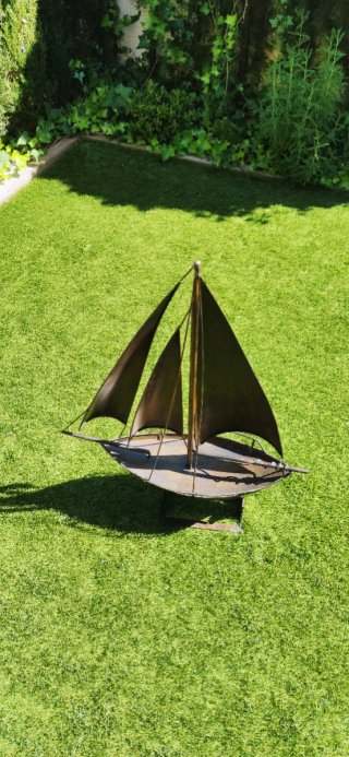 Barco Decorativo Metal