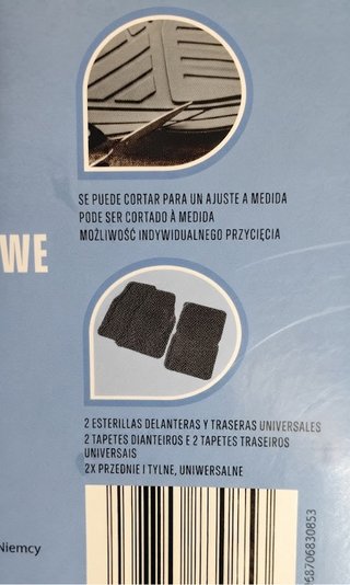 Alfombrillas coche de goma negras Ride+Go nuevas