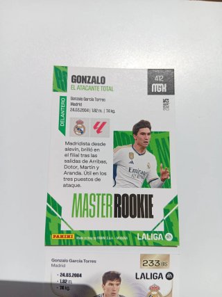 Gonzalo Rookie MGK 2024/25. lote 2 unid.