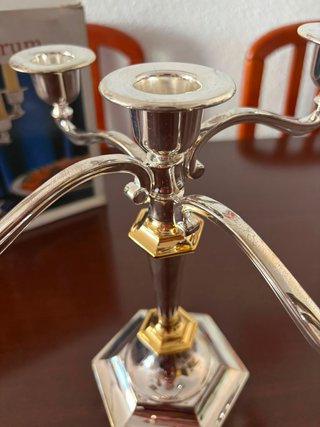 Candelabro 5 Luces Dual Tone Metal