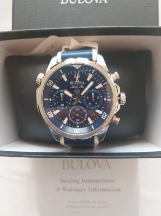 Orologio Bulova Chrono Blu/Argento