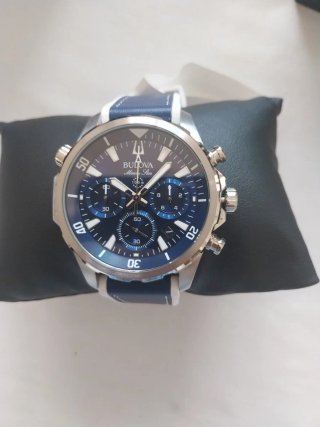 Orologio Bulova Chrono Blu/Argento