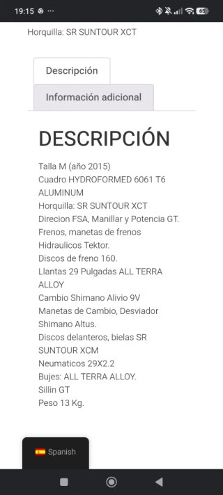 Bicicleta GT Karakoram Montaña